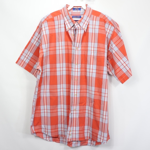 Pendleton Mens Large Button Front Plaid Shirt - Picture 1 of 6